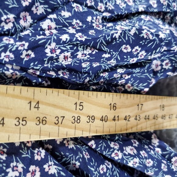 Old Navy Jumpsuit Womens XXL Tall Blue Floral Sleeveless Smocked Romper *NWT* - Picture 7 of 10